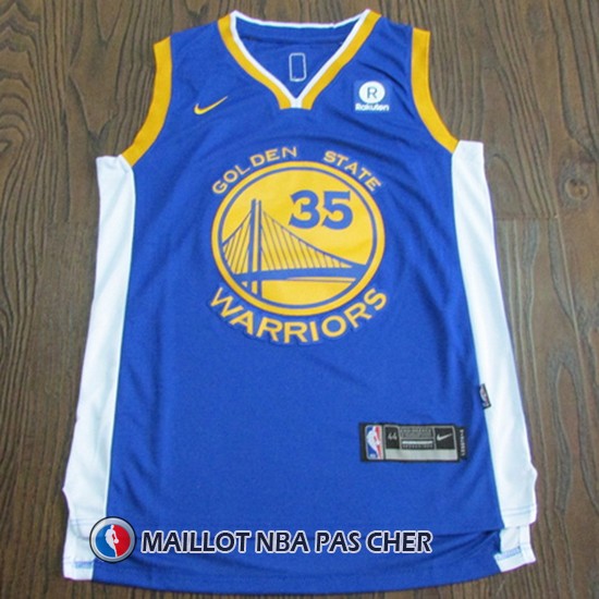 Maillot Golden State Warriors Kevin Durant 35 2017-18 Bleu